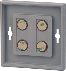 NMC - 8 Inch Wide x 8 Inch High Sign Compatibility, Plastic Square Sign Frame - Gray - Benchmark Tooling