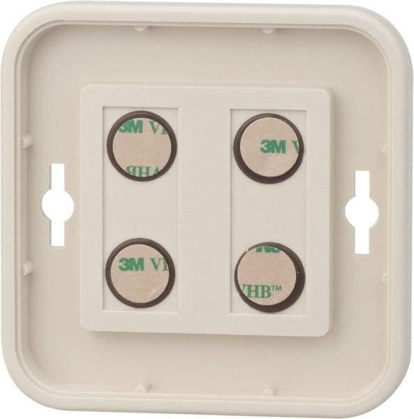 NMC - 8 Inch Wide x 8 Inch High Sign Compatibility, Plastic Round Sign Frame - Almond - Benchmark Tooling