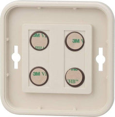 NMC - 8 Inch Wide x 8 Inch High Sign Compatibility, Plastic Round Sign Frame - Almond - Benchmark Tooling