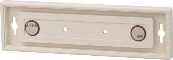 NMC - 8 Inch Wide x 2 Inch High Sign Compatibility, Plastic Square Sign Frame - Almond - Benchmark Tooling