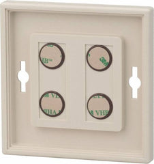 NMC - 12 Inch Wide x 12 Inch High Sign Compatibility, Plastic Square Sign Frame - Almond - Benchmark Tooling