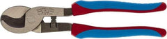 Channellock - 9" OAL, Cable Cutter - Oval/Curved Head, TPR-Rubber Overmold Handle - Benchmark Tooling