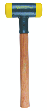 Dead Blow Recoilless Hammer -- 26 oz; Wood Handle; 1-5/8'' Head Diameter - Benchmark Tooling