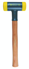 Dead Blow Recoilless Hammer -- 26 oz; Wood Handle; 1-5/8'' Head Diameter - Benchmark Tooling