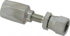 Parker - 7/16-20 Thread Hydraulic Hose Fitting - -4 Hose Size, 1/4" Hose Diam - Benchmark Tooling