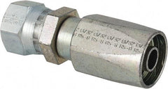 Parker - 3/4-16 Thread Hydraulic Hose Fitting - -8 Hose Size, 1/2" Hose Diam - Benchmark Tooling