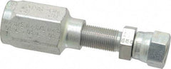 Parker - 9/16-18 Thread Hydraulic Hose Fitting - -6 Hose Size, 3/8" Hose Diam - Benchmark Tooling