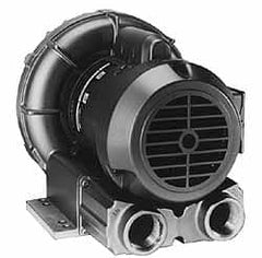 Gast - 5-1/2 HP Three Phase Regenerative Air Blower - 230/460V, 280 Max CFM, 110" Max Water Pressure, 90" Max Vacuum Water Pressure, 19.5/9 Full Load Amps - Benchmark Tooling