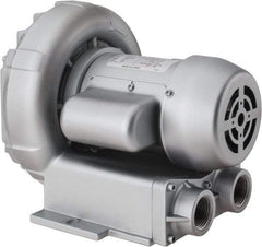 Gast - 1/8 HP Single Phase Regenerative Air Blower - 115/230V, 27 Max CFM, 28.5" Max Water Pressure, 26.5" Max Vacuum Water Pressure, 2.3/1.0 Full Load Amps - Benchmark Tooling