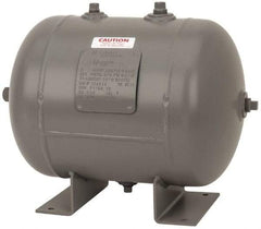 Made in USA - 7 Gallon, 200 Max psi Universal Horizontal Tank - 3/4" Inlet, 17" Tank Length x 12" Tank Diam - Benchmark Tooling