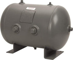 Made in USA - 13.3 Gallon, 200 Max psi Universal Horizontal Tank - 1-1/2" Inlet, 23" Tank Length x 14" Tank Diam - Benchmark Tooling