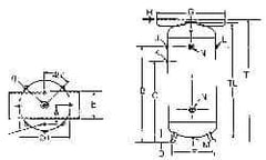 Made in USA - 120 Gallon, 200 Max psi Vertical Tank with Plate - 2" Inlet, 46" Tank Length x 30" Tank Diam - Benchmark Tooling