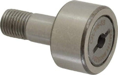 Accurate Bushing - 7/8" Roller Diam x 1/2" Width, 3/8" Stud Diam x 7/8" Length, Stud Cam Follower - Stainless Steel, 3/8" Thread Length, 3/8-24 Thread, 1-3/8" OAL, 1,245 Lb Dynamic Cap - Benchmark Tooling