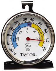 Taylor - Cooking & Refrigeration Thermometers Type: Refrigeration Thermometer Maximum Temperature (F): 60 - Benchmark Tooling