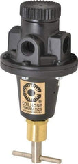 Coilhose Pneumatics - 3/8 NPT Port, 40 CFM, Cast Aluminum Tamper Proof Heavy-Duty T-Handle Regulator - 0 to 200 psi Range, 250 Max psi Supply Pressure, 1/4" Gauge Port Thread, 3" Wide x 5-1/2" High - Benchmark Tooling