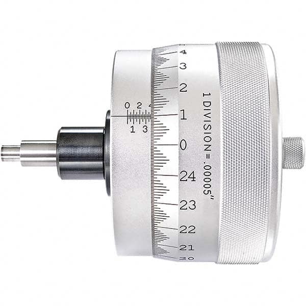 Starrett - 1 Inch, 4-1/16 Inch Plain Thimble, 5/16 Inch Diameter x 1-7/16 Inch Long Spindle, Mechanical Micrometer Head - Benchmark Tooling