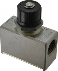 SMC PNEUMATICS - 1/2" Male NPT x 1/2" Female NPT Flow & Speed Control Valve - Inline Type - Benchmark Tooling