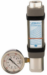 Hedland - 3/4" NPTF Port Compressed Air & Gas Flowmeter - 600 Max psi, 100 SCFM, Anodized Aluminum - Benchmark Tooling