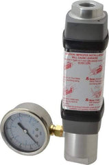 Hedland - 1/2" NPTF Port Compressed Air & Gas Flowmeter - 600 Max psi, 30 SCFM, Anodized Aluminum - Benchmark Tooling