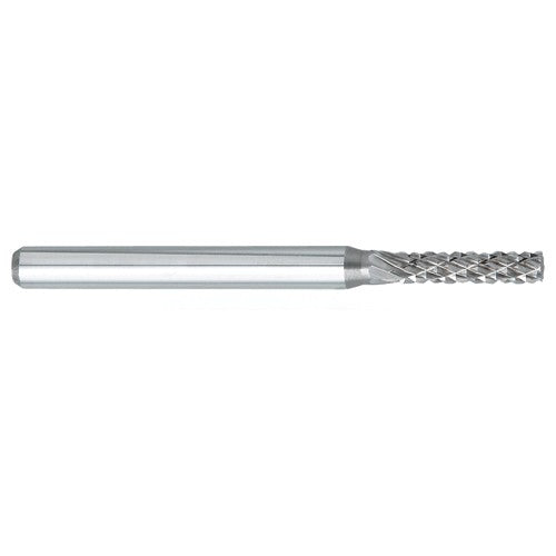 ‎SM-41 -3mm × 8mm LOC × 6mm Shank × 50mm OAL 12 Degree Included Angle Carbide Medium Tough Cut Burr - Benchmark Tooling