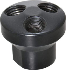 Value Collection - 1/4" Inlet, 1/4" Outlet Manifold - 1-1/2" Long x 1-1/2" Wide 1-1/2" High, 5/8" Mount Hole, 1 Inlet Port, 3 Outlet Ports - Benchmark Tooling