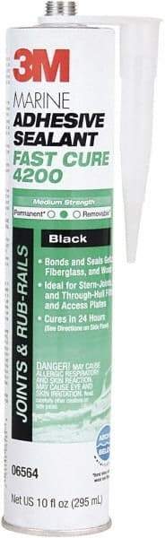 3M - 12.8 oz Cartridge White Polyurethane Marine Adhesive Sealant - 190°F Max Operating Temp, 48 hr Tack Free Dry Time - Benchmark Tooling