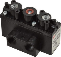 ARO/Ingersoll-Rand - 1/4" Inlet x 1/4" Outlet, Pilot Actuator, Pilot Return, 3 Position, Body Ported Solenoid Air Valve - 54 CFM, 1.5 CV, 4 Way, 150 psi, 2-15/16" Long x 1-15/16" Wide x 1-13/16" High, 0 to 180°F - Benchmark Tooling