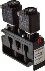 ARO/Ingersoll-Rand - 1/4", 3-Position Alpha Stacking Solenoid Valve - 120 VAC, 1.9 CV Rate, 3-7/8" High x 3-15/32" Long - Benchmark Tooling