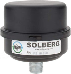 Made in USA - 1/2" Port, 4" High x 4" Wide, FRL Filter - 15 SCFM, 220°F Max - Benchmark Tooling