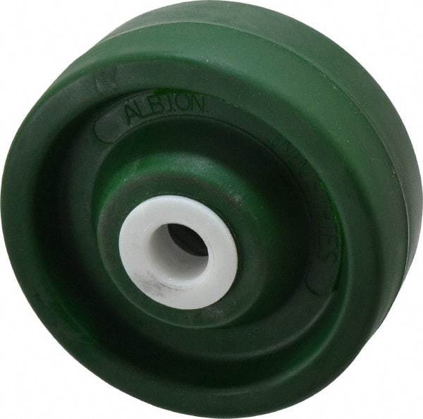 Albion - 5 Inch Diameter x 2 Inch Wide, Polyurethane Caster Wheel - 1,000 Lb. Capacity, 2-3/16 Inch Hub Length, 3/4 Inch Axle Diameter, Delrin Bearing - Benchmark Tooling