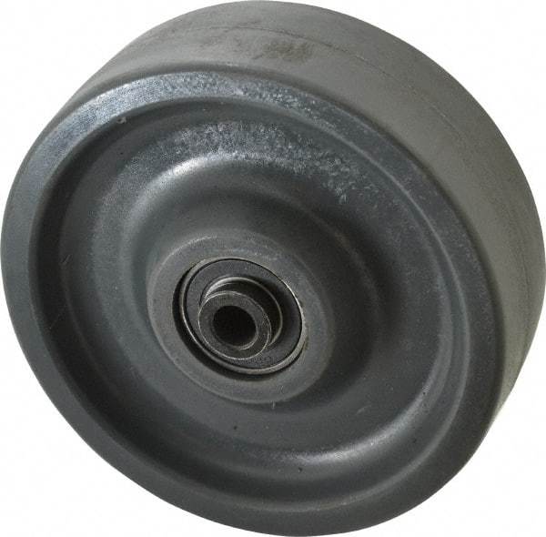Albion - 6 Inch Diameter x 2 Inch Wide, Polyurethane Caster Wheel - 1,400 Lb. Capacity, 2-7/16 Inch Hub Length, 1/2 Inch Axle Diameter, Precision Ball Bearing - Benchmark Tooling