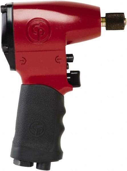 Chicago Pneumatic - 1/4" Drive, 7,000 RPM, 12 Ft/Lb Torque Impact Wrench - Pistol Grip Handle, 2,100 IPM, 8 CFM, 90 psi, 1/4" NPT Inlet - Benchmark Tooling