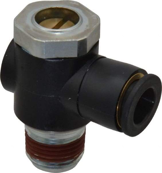 ARO/Ingersoll-Rand - 3/8" Male NPT x 3/8" Female NPT Right Angle Flow Control Valve - Benchmark Tooling