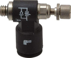 Legris - 10-32 Male NPT x 1/4" Tube OD Miniature Exhaust Valve - Benchmark Tooling