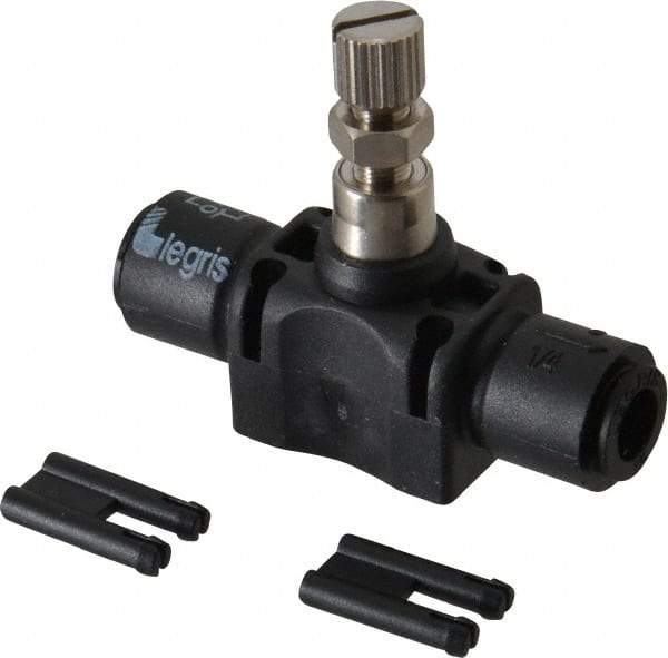 Legris - 1/4" Tube OD Inline Flow Control Valve - Benchmark Tooling