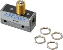 Mead - 3 Way Pilot Air Valve - 1/8" NPT Inlet, Ball Roller - Benchmark Tooling