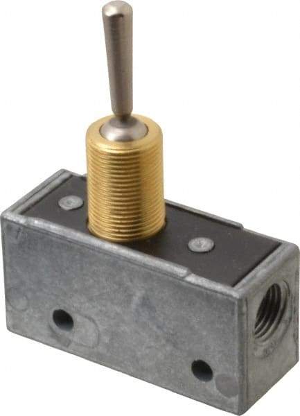 Mead - 3 Way Pilot Air Valve - 1/8" NPT Inlet, Flip Toggle - Benchmark Tooling