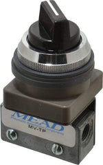 Mead - 3 Way Pilot Air Valve - 1/8" NPT Inlet, Two Position - Benchmark Tooling