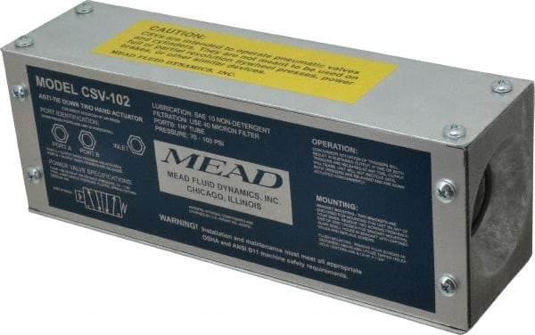 Mead - Standard 4 Way Power Package Two Hand Control Unit - 120 Max psi - Benchmark Tooling