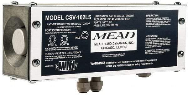 Mead - L-Type 4 Way Pkg. Low Stress Two Hand Control Unit - 120 Max psi - Benchmark Tooling