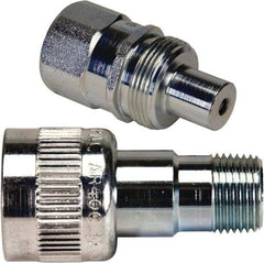 Enerpac - 3/8 NPTF 18-8 Stainless Steel Hydraulic Hose Regular-Flow Coupler Set - 10,000 psi - Benchmark Tooling