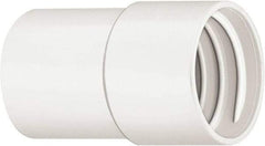 Hi-Tech Duravent - 1-1/2" Screw-On Hose Cuff - PVC, White - Benchmark Tooling