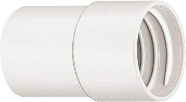 Hi-Tech Duravent - 2" Screw-On Hose Cuff - PVC, White - Benchmark Tooling