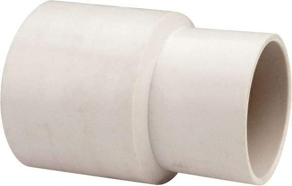 Hi-Tech Duravent - 1-3/4" Screw-On Hose Cuff - PVC, White - Benchmark Tooling