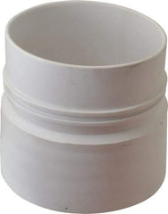 Hi-Tech Duravent - 4" Screw-On Hose Cuff - PVC, White - Benchmark Tooling