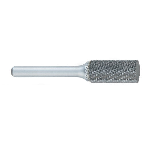 ‎SA-2 -8mm × 19mm LOC × 6mm Shank × 50mm OAL Cylindrical Carbide Medium Tough Cut Burr - Benchmark Tooling