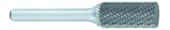 SA-9 -- 1 x 1 LOC x 1/4 Shank x 2 OAL Cylindrical Carbide Medium Tough Cut Burr - Benchmark Tooling