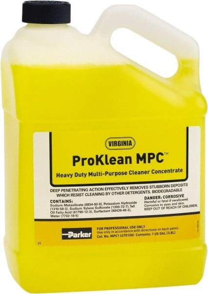 Parker - 1 Gal HVAC Coil Cleaner - For Electronic Air Cleaners, Permanent Air Filters, Evaporator & Condenser Coils - Benchmark Tooling