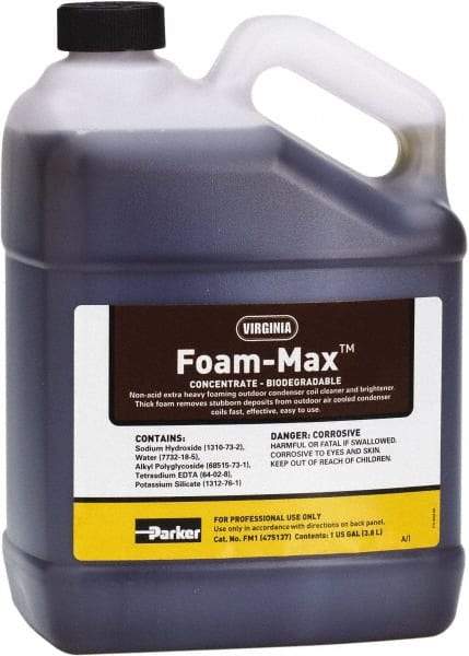 Parker - 1 Gal HVAC Coil Cleaner - For Extra Tough Cleaning Jobs - Benchmark Tooling