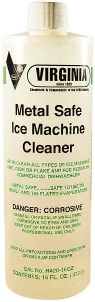 Parker - 16 oz Bottle Metal Safe Ice Machine Cleaner & Scale Remover - For Ice Machines: Cube, Tube, Flake & Commercial Dishwasher - Benchmark Tooling